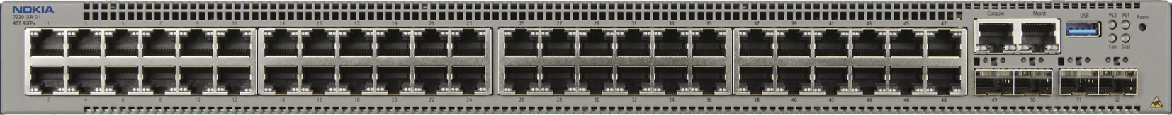 Nokia 7220 IXR-D1 88G 48baseT 4SFP+ front view