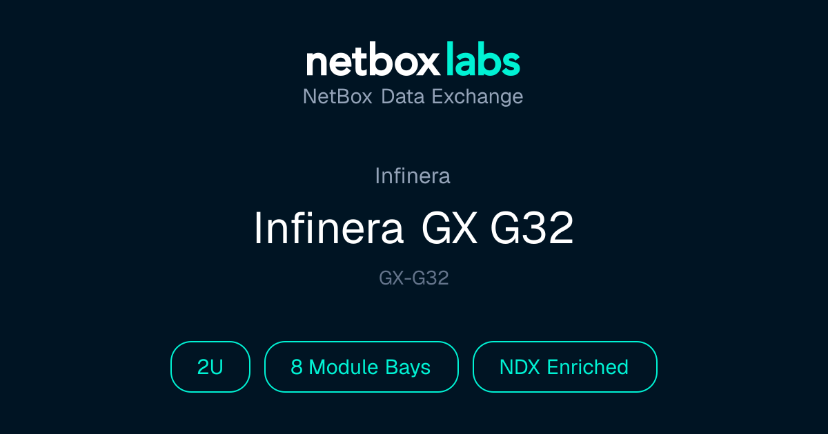 Infinera GX G32 | NetBox Data Exchange